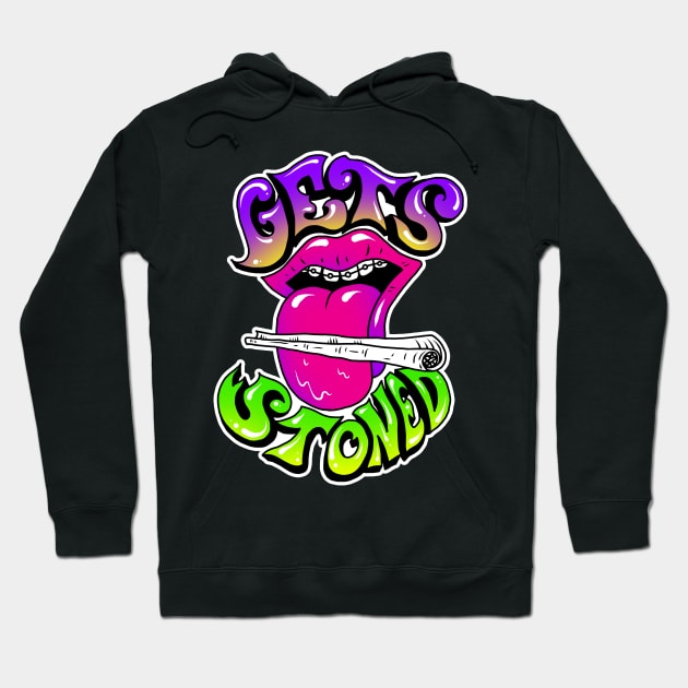 Gets Stoned Hoodie by Cosmo Gazoo